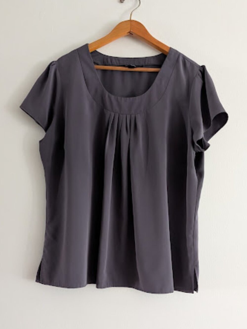 Lands' End Gray Short Sleeved Blouse Size 20W